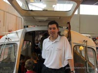 Me on the bow ramp of the museum's first ever craft, donated to Warwick in the late 70s